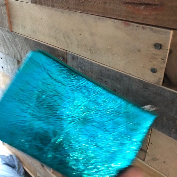 Nicole Zhang teal clutch - Picture 3 of 4